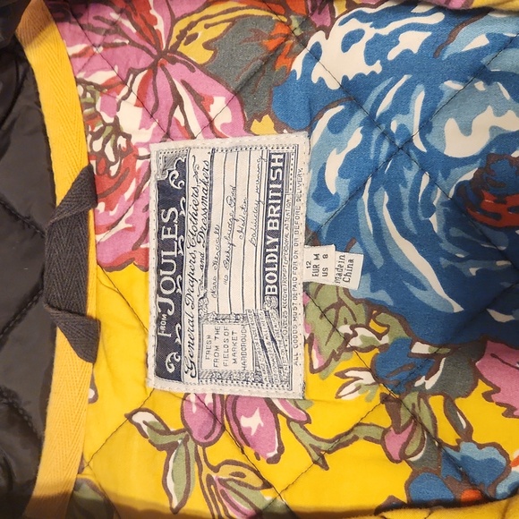 Joules Women's Black Quilted Barn Coat - Medium UK 12 US 8 - Picture 2 of 9